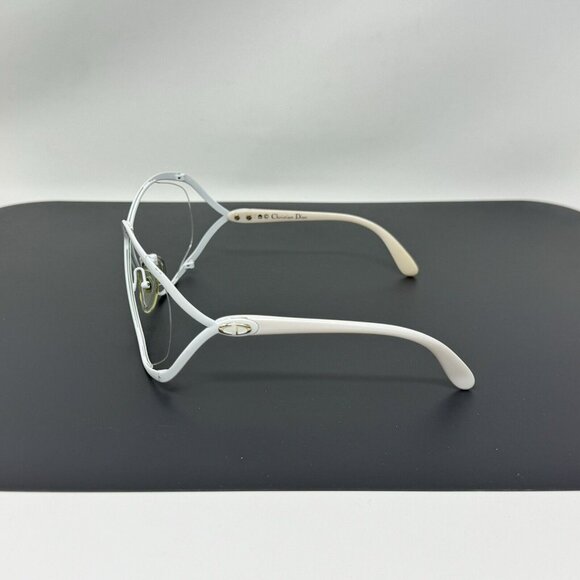 Christian Dior Vintage Sunglasses White 2056 70 Size 67mm No Lenses - Picture 10 of 16